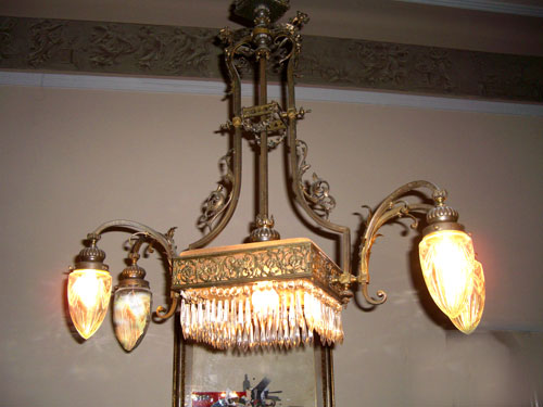 Modena villa san donnino Decorazione Liberty lampadari